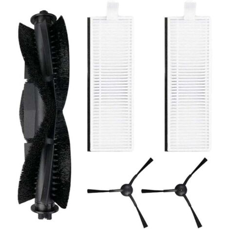 Vtizikl Lot de 5 brosses latérales principales pour aspirateur robot pour Laresar Evol 3, 1 brosse à rouleau principale, 2 filtres HEPA, 2
