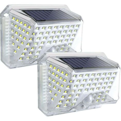 Vtizikl luces solares LED para exterior con sensor de movimiento, ángulo de 270°, IP65, impermeables, inalámbricas, para jardín, porche y balcón.