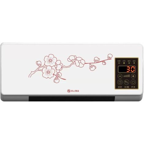 Vtizikl Machine de Chauffage Murale, Petit Climatiseur Froid, Refroidisseur d'air étanche 220 V avec Réglage de L'heure, Mini Climatisation pour Dortoir, Bureau, Chambre
