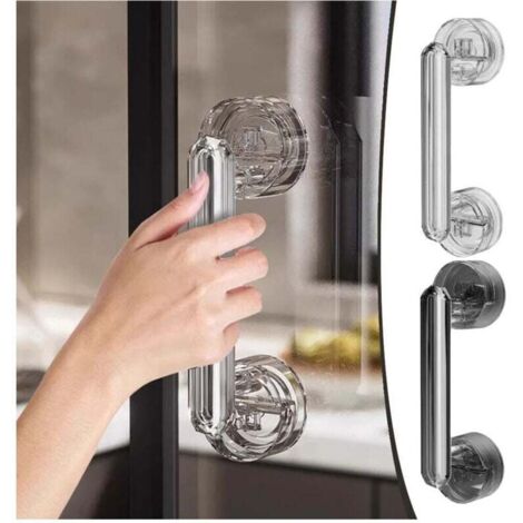 Vtizikl Maniglia Per Porta Finestre A Ventosa Diamantata Resistente Impermeabile Rimovibile -