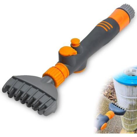 Vtizikl Nettoyeur de filtre à cartouche de piscine, nettoyeur de filtre de piscine, filtre à eau pour jacuzzi, spa, outil de nettoyage de filtre de cartouche de piscine
