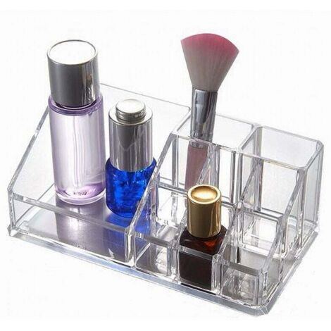 Vtizikl Organizer Box Trasparente 9 Scomparti Posti Per Trucchi Cosmetici Make Up 10248 -