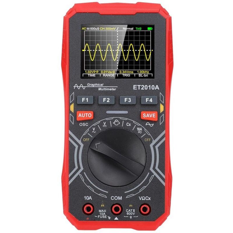 Vtizikl Oscilloscope Numérique Multimètre 2-en-1 Portable Taux d'Échantillonnage 2,5Msps Bande Passante 1 MHz , 2,4 Pouces