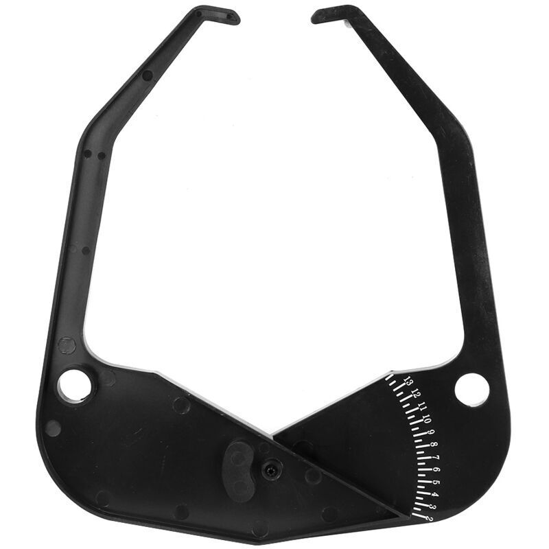 Vtizikl Outil de mesure de mesure d'étrier de largeur de jante d'équilibreur de roue adapté aux manteaux