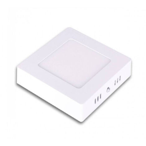 Vtizikl Pannello Plafoniera Led 6w Quadrato Pvc Luce Bianco Caldo Freddo Naturale P120 - -Bianco Caldo -