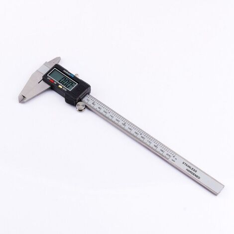 Vtizikl Pied à coulisse numérique en acier inoxydable avec écran LCD 0-200 mm