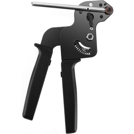 Vtizikl Pistolet d'attache de Câble en Acier Inoxydable, Pince pour Serre-Câbles en Acier Inoxydable avec Fonction de Coupe, Pistolet à Attache Métallique, Pistolet de Serrage Outil de Serrage