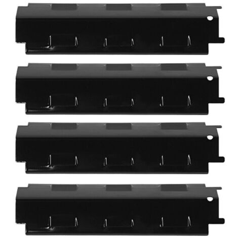 Vtizikl Plaque Chauffante pour Gril à Gaz, en Acier Inoxydable Épaissi Chauffer Uniformément, Rechange de Panneau Chauffant de Chauffante de Barbecue Diffuseur de Flamme 37cm(4pcs)