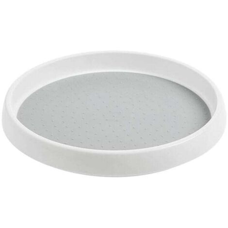 Vtizikl Plateau tournant à épices Spice, étagère à épices, plateau rotatif en plastique pour placards de cuisine, 24,5 cm x 3,5 cm