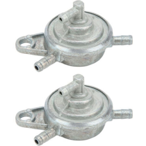 Vtizikl Pompe à Carburant Sous Vide Petcock, 2 Pièces de Rechange en Alliage D'aluminium pour GY6 150cc 200cc 250cc ATV Scooter Go Karts