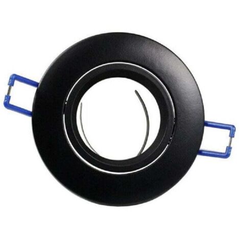 Vtizikl Porta Faretto Da Incasso Tondo Supporto Faretti Portafaretto Controsoffitto P12 - Nero