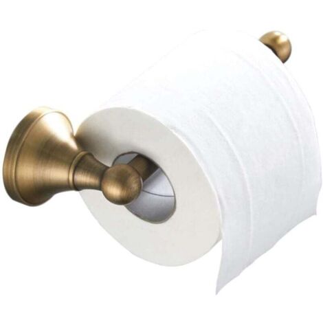 Vtizikl Porte-Papier Toilette Antique Barre-Papier Cuisine Laiton Salle de Bain et Cuisine Porte Rouleau Toilette Mural, Bronze Brossé