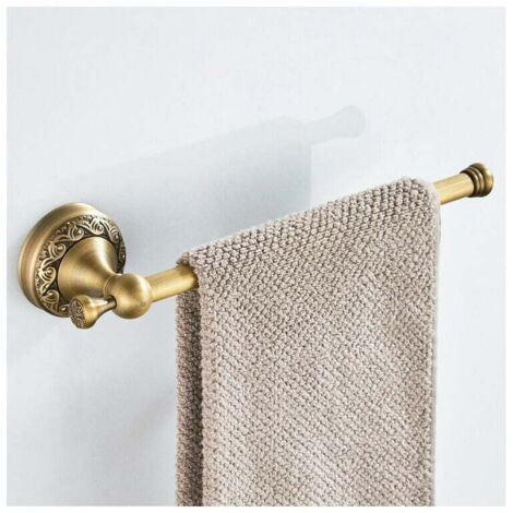 Vtizikl Porte-Serviettes Classique, 11.42x2.95inch Serviette Murale unipolaire en Laiton Porte-Serviettes de Salle de Bain pour Mettre des vêtements de Serviette Papier Toilette
