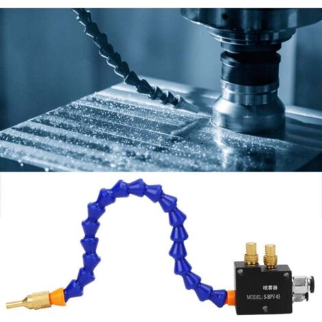 Vtizikl Pulvérisateur de liquide de refroidissement, système de lubrification par pulvérisation de liquide de refroidissement par brouillard, système de pulvérisation de lubrifiant pour tours CNC