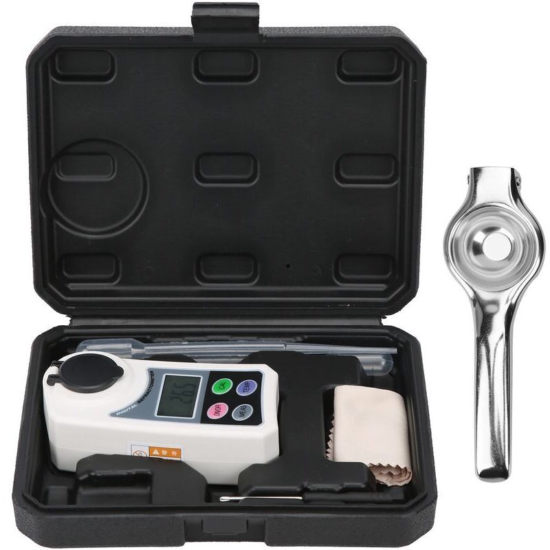 Vtizikl Réfractomètre numérique Brix Compteur de salinité du sucre numérique portatif pour les tests de fruits