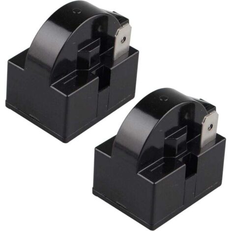 Vtizikl Relais de démarrage PTC Pack 15 ohms 220 V, relais de démarrage PTC unipolaire pour compresseur de réfrigérateur/congélateur, noir (30 cm)