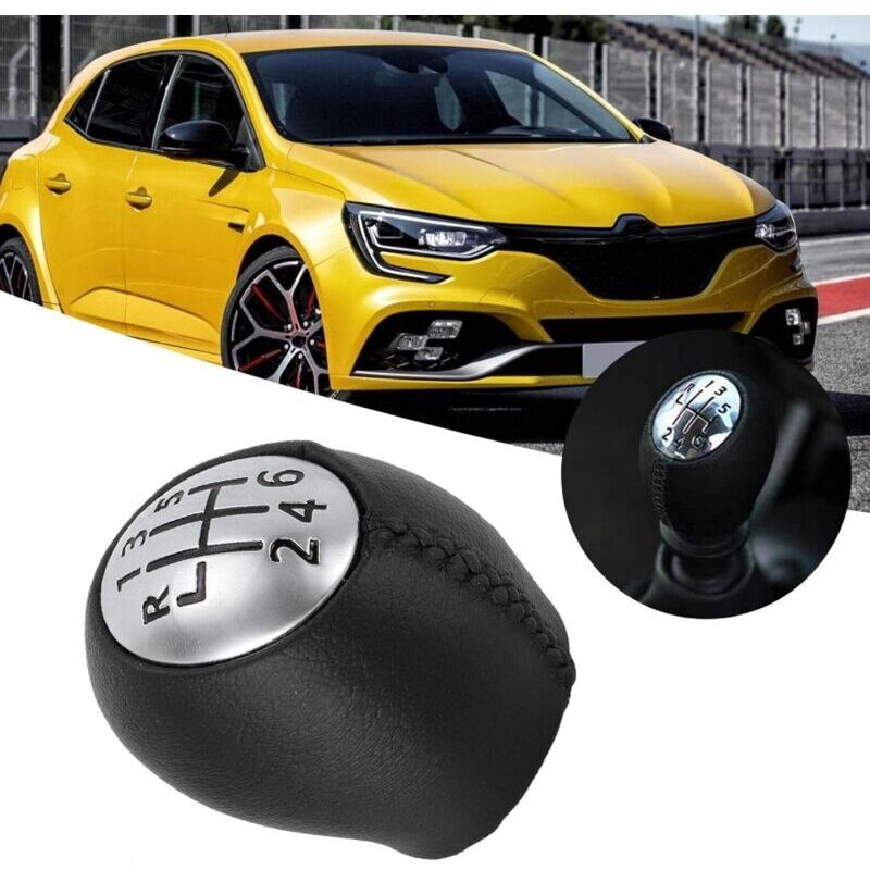 Vtizikl Remplacement du pommeau de levier de vitesse 6 pour Megane III Scenic Laguna Espace Master Trafic OEM: 328650005R A