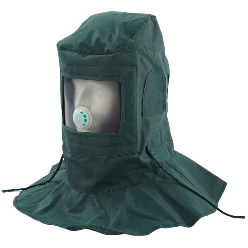 Vtizikl Sablage Hotte Abrasive Capuche Capuchon, Casque Masque Anti Vent/Sand Blaster, Masque de Protection de la Poussière Protection Masque Visage