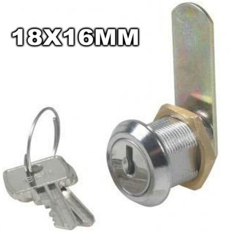 Vtizikl Serratura A Cilindro Per Casellari A Vite Casette Cassetti 18x16mm Con 2 Chiavi -
