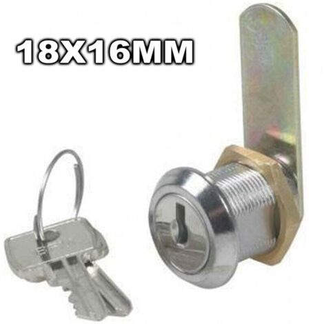 Vtizikl Serratura A Cilindro Per Casellari A Vite Casette Cassetti 18x16mm Con 2 Chiavi -