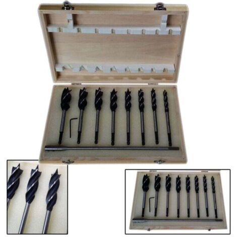 Vtizikl Set 8 Punte Per Trapano Tassellatore Puntale Autofilettante Legno Con Prolunga -