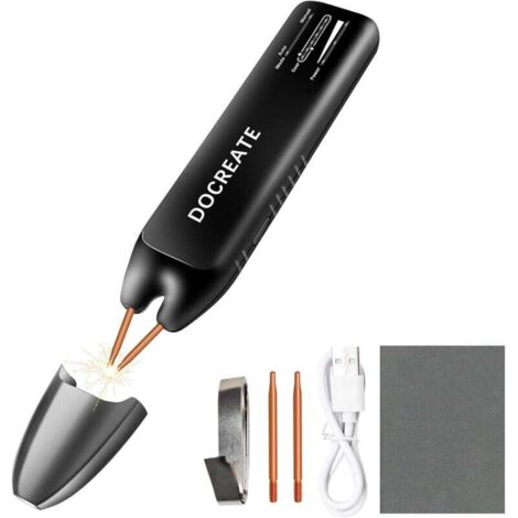 Vtizikl Soudeuse par points de batterie, Soudeuse par points portative 2 en 1 avec modes automatique et manuel, 11 vitesses réglables pour les batteries de bricolage