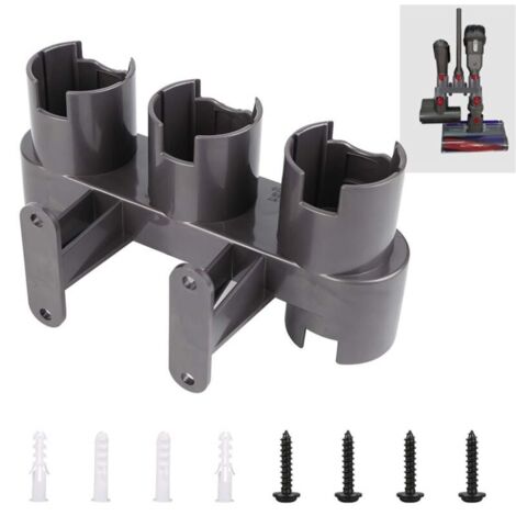 Vtizikl Support d'Accessoires Mural, Ensemble de Convertisseur d'Adaptateur pour Dyson V11 V10 V8 V7, Remplacement pour Aspirateur Dyson(Gris)