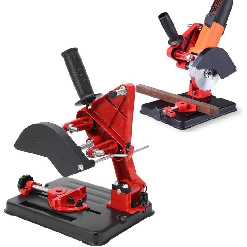 Vtizikl Support Fixe de meuleuse d'angle, Support de meuleuse d'angle Universel de glissière Robuste de Retour de Ressort de Haute précision de Fonte