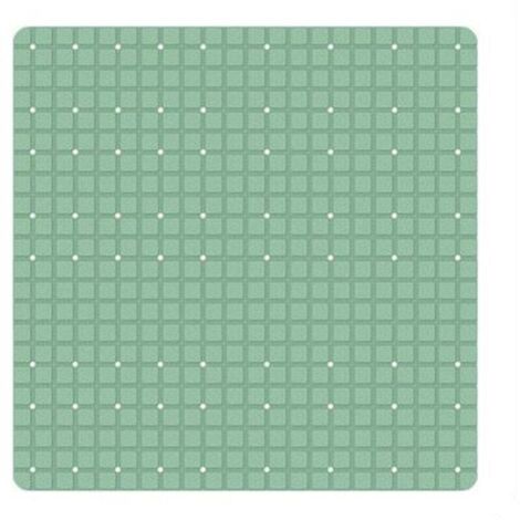 Vtizikl Tappeto Tappetino Verde Pvc Antiscivolo Per Vasca Bagno Doccia Quadrato 52x52cm 79764 -