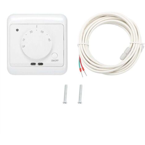 Vtizikl Thermostat de chauffage électrique mécanique mural, 230V, 16a, régulateur de température