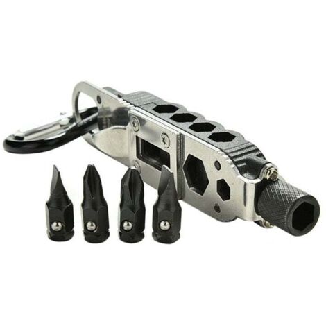 Vtizikl Tournevis multifonctionnel , tournevis de poche portable avec lumière LED