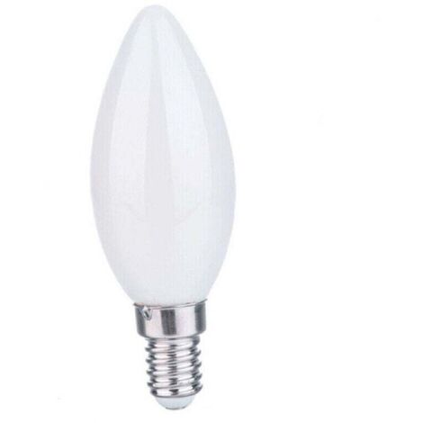Vtizikl Vtizikl A Led Filamento Opaca 4 W E14 Luce Fredda Calda Naturale Candela C35b - -Bianco Naturale -