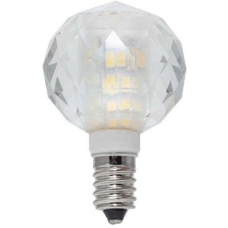 Vtizikl Vtizikl Led Globo E14 Vetro Cristallo Lampada 6watt Luce Calda Fredda Naturale - -Bianco Caldo -
