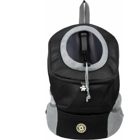 Vtizikl1 pièce de transport pour animaux de compagnie portable et confortable pour le vélo, la randonnée, les voyages, le shopping (S, noir)