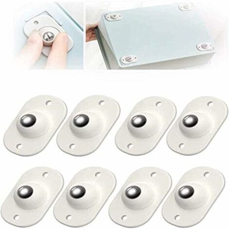 Vtizikl24 Pièces Roulette Auto Adhésive Poulie Univers De Type PÂte Poulies Universs À Rotation À 360 DegrÉs Roulettes Pour Meubles Roulettes Auto-adhésives Pour Étagère Poub Boîte De Rangement,Fonepr