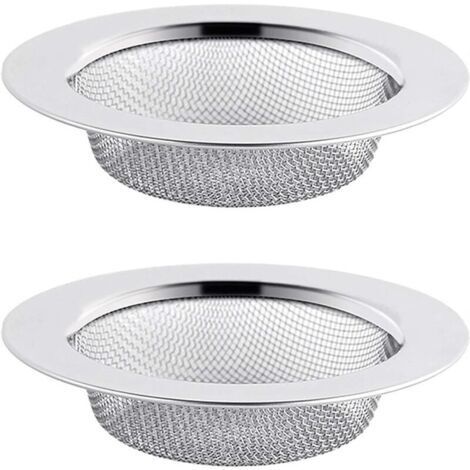 Vtizikl2PCS Filtre à Évier en Acier Inoxydable, Filtre de Vidange de 11,5 cm, Crépine d'évier, Tamis d'évier, Crépine d'évier de Cuisine