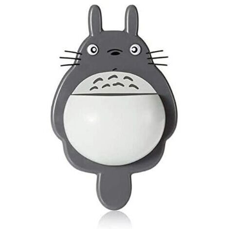 VtiziklAccueil Salle de bain Totoro Brosse à dents Porte-dentifrice, Supports de rangement à ventouse et supports muraux Étagères de salle de bain (B)