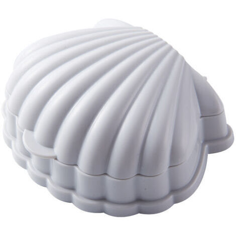 VtiziklBoîte de rangement de bijoux en coquille portable Boîte de rangement pour bijoux pour filles, bagues, boucles d'oreilles, goujons(gris)