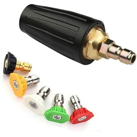 VtiziklBuse turbo rotative, 3000PSI 035 Buse turbo rotative pour nettoyeur haute pression 1/4" Connexion rapide