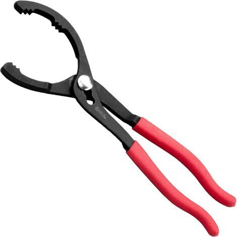 VtiziklClé Filtre à Huile Réglable , Pince Filtre à Huile avec Mâchoire Dentelée, Outil de Retrait de Filtre à Huile Idéal pour le Démontage et Installation Rapide de Filtre de Moteur