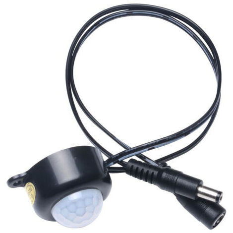 VtiziklDc5V-24V 12V 5A Pir Corps De Mouvement Infrarouge Capteur De Detecteur De Capteur Photosensible Commutateur Pour Diodes Electroluminescentes Bande De Lumiere, Noir, Ensoleillé