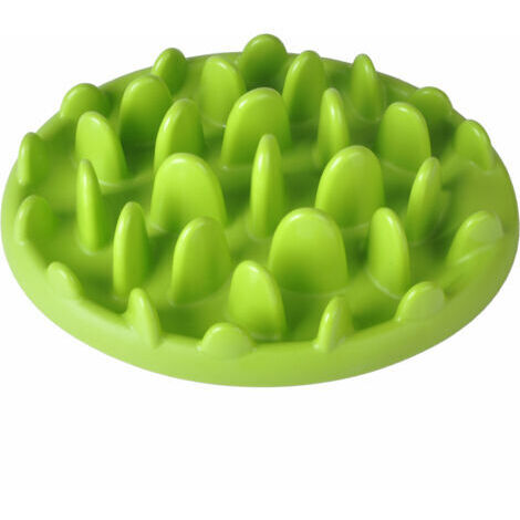 VtiziklGamelle Anti-glouton Gamelle Interactif pour Chien Chat Gamelle Evite Manger Vite (Vert)