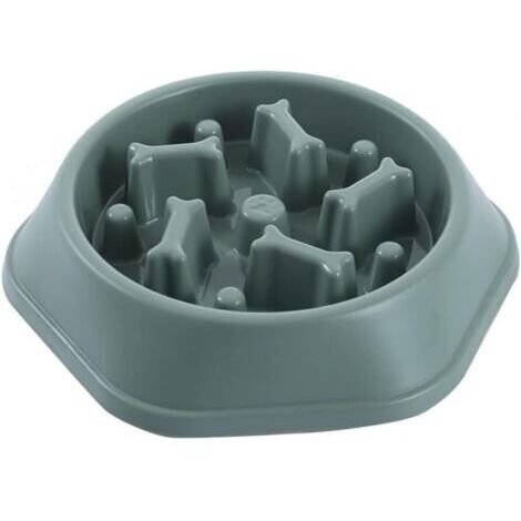 VtiziklGamelle d'alimentation Lente pour Chien, Gamelles de Base pour Chaton, Bol de Nourriture Lente pour Chat, Animaux Vert-Ensoleillé
