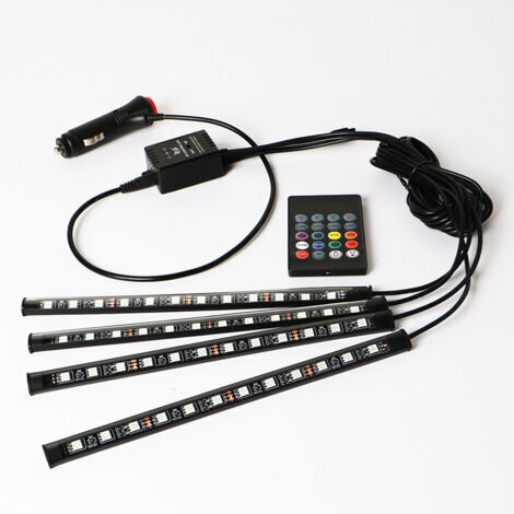 VtiziklLampe Voiture Intérieur LED Voiture Interieur, Auto Gadgets Lumineuse à LED de Voiture Contrôle APP, Accessoire Voiture Cadeau pour Homme Femme Car Accessories（prise allume cigare）