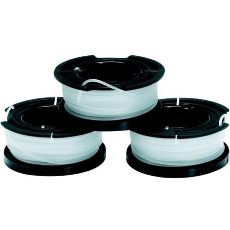 VtiziklLot de 3 Bobines de Rechange pour Coupe-Bordures, Bobine A Déroulement Automatique, 3 x 10 m de Fil en Nylon Transparent et Résistant, Fil de 1,5 mm, A6485-XJ-Ensoleillé