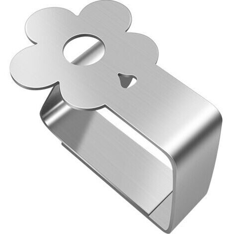 VtiziklNappe Clips Anti-Glissant Lot de 8 Pinces pour Nappe décoratives en Acier Inoxydable épais - pour Pique-Nique, Barbecue, Mariage, fête (fleurs)