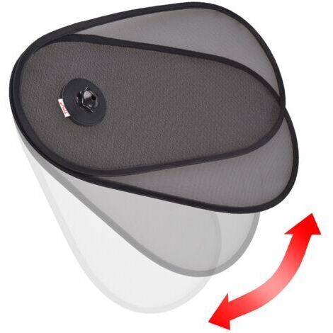 VtiziklPare-soleil de fenêtre latérale de voiture réglable, paquet de 2 pare-soleil de voiture rotatifs à 180 °, bloque l'éblouissement et la chaleur pour le conducteur, pare-soleil de voiture