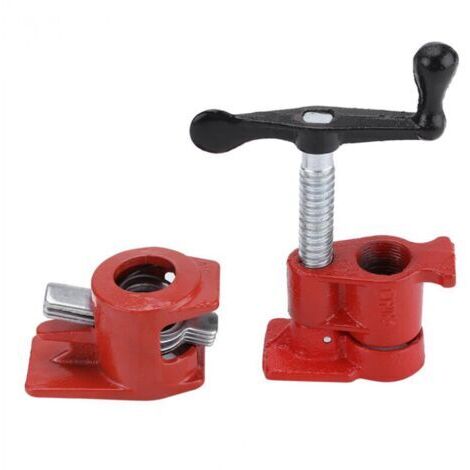 VtiziklPinces à pipe en bois de 3/4 ", pince à tuyau de collage de bois, outil de menuiserie à bois robuste de fer