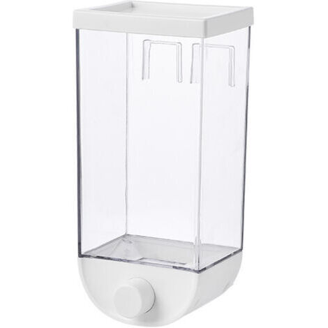 VtiziklPot de stockage de céréales mural, pot de cuisine en plastique transparent de qualité alimentaire scellé, boîte de rangement à pression(1500)