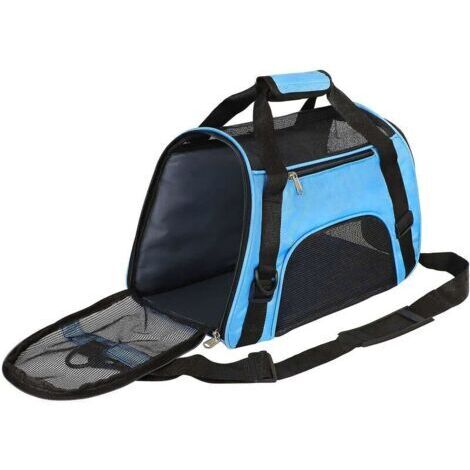 VtiziklSac de transport pour chat, sac de transport pour animal de compagnie, sac de transport pour chien, bleu
